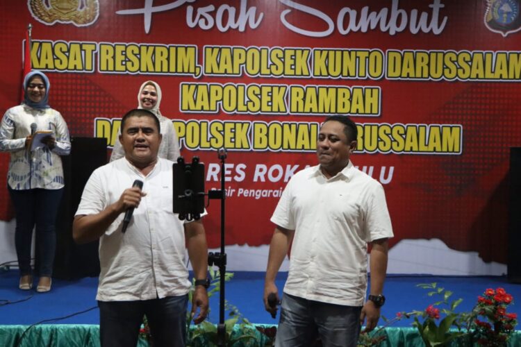 Pisah Sambut Kasat Reskrim dan Tiga Kapolsek