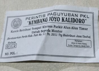 Karcis Parkir Alun – Alun Kembang Joyo Dipertayakan ??? Terlihat Mahal Tapi Kosong Tidak Ada Nilai