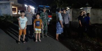 Pemantauan Titik Rawan, TNI – Polri Siaga Patroli Malam