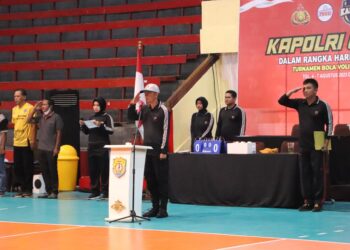 Kabar Gembira, Polres Kendal Pembukaan Kejuaraan Bola Volley Kapolri Cup