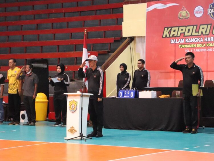 Kabar Gembira, Polres Kendal Pembukaan Kejuaraan Bola Volley Kapolri Cup