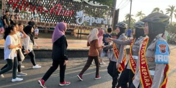 Demi Kenyamanan Car Free Day, Polwan Kartini Turun