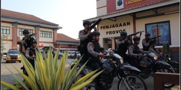 Pengamanan Markas Komando, Polres Kudus Siaga