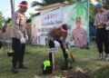 HUT ke 78, Polres Banjar Tanam Seribu Pohon