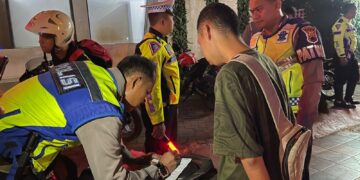 7 Pelaku Balap Liar dan 16 Kendaraan Terjaring Razia