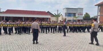 Pesta Demokrasi, Kasat Samapta Polresta Pati Gelar Kesiapan Pengamanan Pemilu