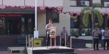 Tetap Amanah dan Mengayomi,  Kapolres Jepara Gelar Sertijab