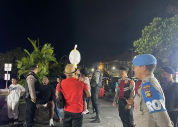 Tetap Aman dan Kondusif, Polres Tabanan Lakukan Patroli Malam
