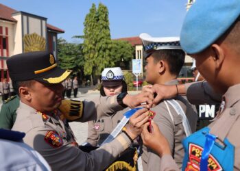 Persiapan Operasi Zebra, Polresta Pati Gelar Pasukan