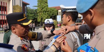 Persiapan Operasi Zebra, Polresta Pati Gelar Pasukan