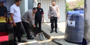 Warga Merasakan Bantuan Air Bersih, Polres Kudus Diapresiasi