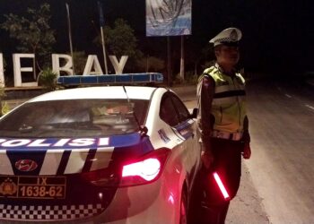 Demi Kenyamanan Masyarakat, Personil Satlantas Polres Kendal Laksanakan Patroli Malam