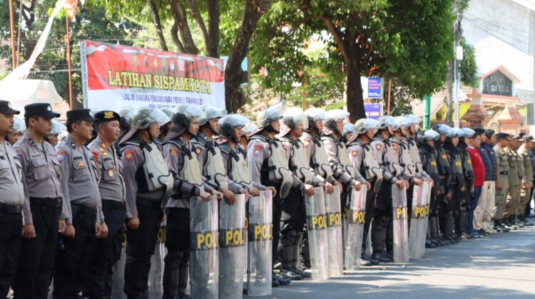 Jelang Pemilu 2024, Polres Jepara Gelar Simulasi Sispamkota