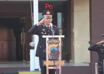 Nilai – Nilai Luhur Pancasila, Polres Jepara Gelar Upacara