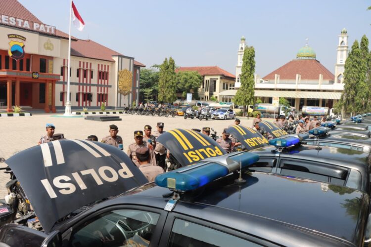 Amankan Pemilu 2024, Wakapolresta Pati Cek Kendaraan Dinas Operasional