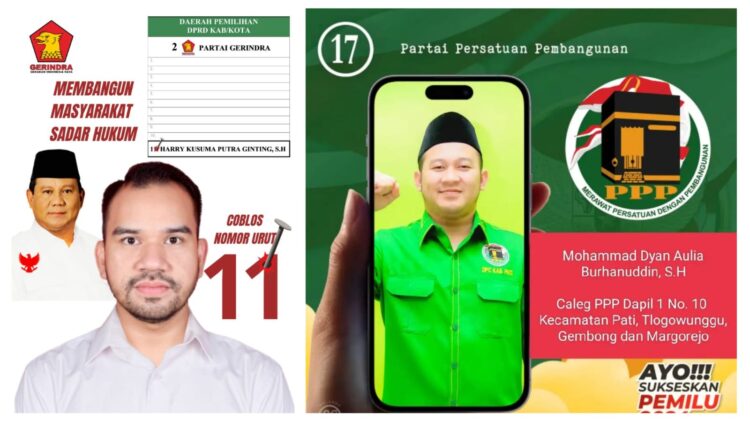 PPP & Gerindra Pati, Ada Dua Sosok Caleg Pemuda Melenial Bertarung di Dapil 1 dan V