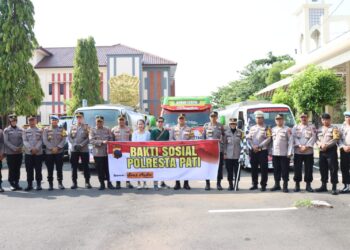 8 Tangki Air Disalurkan ke Wilayah, Kapolresta Pati sebut Inilah Nama Desa dan Kecamatan