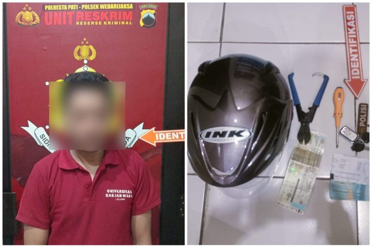 Singkat dan Cepat, Polisi Bekuk Pencuri Kotak Amal