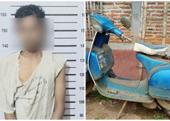 DA Maling Kendaraan Vespa di Bekuk Polisi