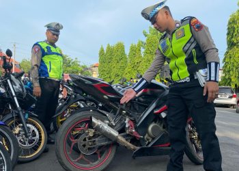 Knalpot Brong Diamankan, Kapolres Kudus sebut Total 199 Sepeda Motor