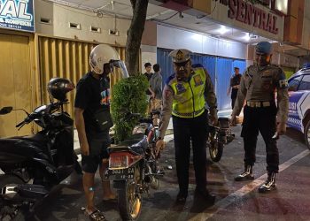 Tiga Lokasi, Razia Knalpot Brong dan 7 Pelanggar Dijaring