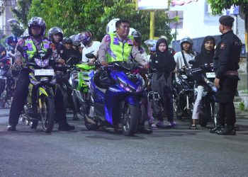 140 Pelanggar Knalpot Brong Diamankan Polisi