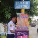 Tertibkan Banner Terpasang di Rambu Lalu Lintas