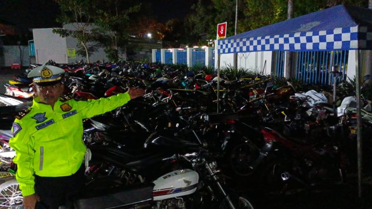 Polisi Jaring 84 Motor dan 4 Pelaku Balap Liar
