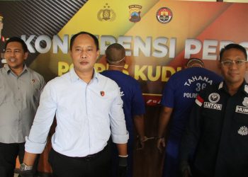 Barang Bukti Kabel Listrik dan Dua Pelaku Diamankan Polisi