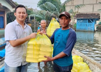Warga Korban Banjir Apresiasi ke Burhan, Belum di Lantik Aksi Nyata Peduli