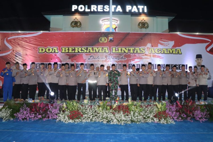 Doa Bersama Lintas Agama, Kapolresta Pati Sambut Pilkada dan Pilgub Tahun 2024