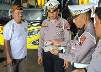 Menjelang Libur, Polisi dan Dinas Perhubungan Kudus Cek Bus Antar Kota