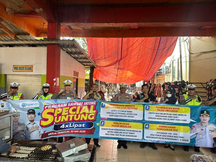 Satlantas Polresta Pati Gencarkan Sosialisasi Crash Progam Diskon Pajak Kendaraan