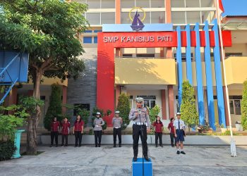 Satlantas Polresta Pati Berikan Edukasi ke Para Pelajar Tingkat SMP dan SMA