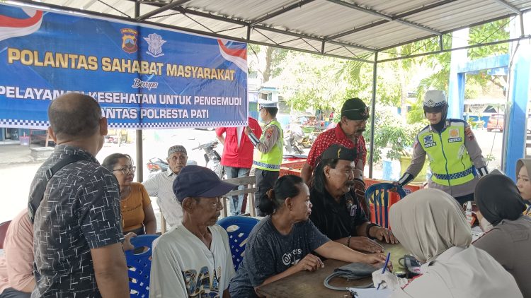 Utamakan Kesehatan !! Kini Satlantas Polresta Pati Buka Pemeriksaan Gratis