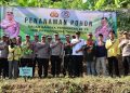 Jaga Kelestarian Lingkungan, Polres Kudus : 1.100 Pohon di Tanam