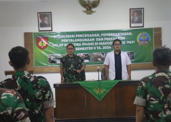 Kodim Pati Adakan Sosialisasi Bahaya Narkoba Bagi Prajurit TNI