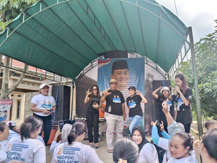 Dukung Luthfi – Taj Yasin, Bocahe Luthfi Kompak Senam Bersama