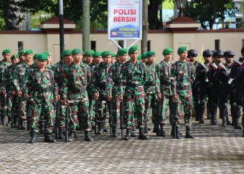 TNI – Polri Pastikan Keamanan Nataru Terkendali Aman