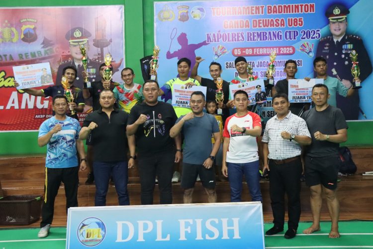 Kapolres Rembang Harapkan Turnamen Badminton Cetak Atlet Baru Berprestasi