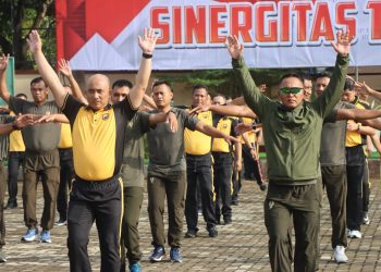 TNI – Polri Perkuat Sinergitas Lewat Olahraga Bersama