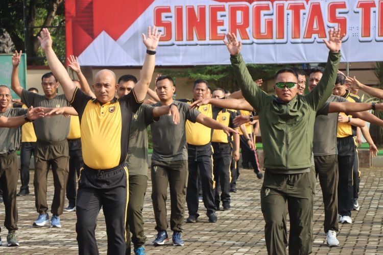TNI – Polri Perkuat Sinergitas Lewat Olahraga Bersama
