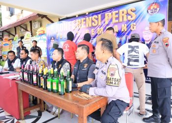 Operasi Cipta KondisiS, Polisi Sita Ratusan Botol Miras