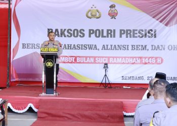 Polres Rembang Bagikan Ratusan Paket Sembako