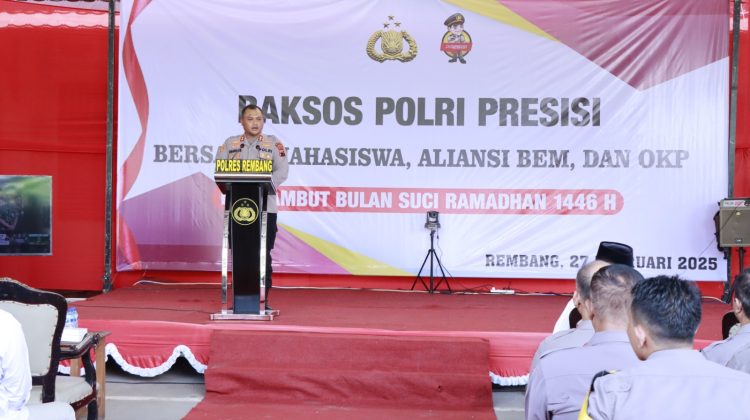 Polres Rembang Bagikan Ratusan Paket Sembako