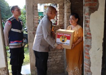 Ramadhan Berkah, Polresta Pati Bagikan Sembako