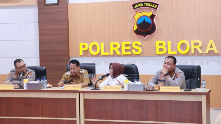 Musyawarah Lintas Daerah, Polres Rembang dan Blora Bahas Dampak Operasional PT KRI Gunem
