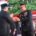 Humanisme AKBP Dhanang Terlihat di Upacara Penurunan Bendera