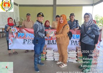 PP Polri Turun, AKBP Purn. Nyamin Ajak Simpatisan Peduli Korban Banjir di Pati