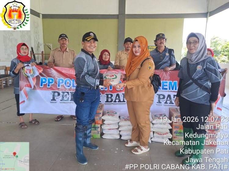 PP Polri Turun, AKBP Purn. Nyamin Ajak Simpatisan Peduli Korban Banjir di Pati